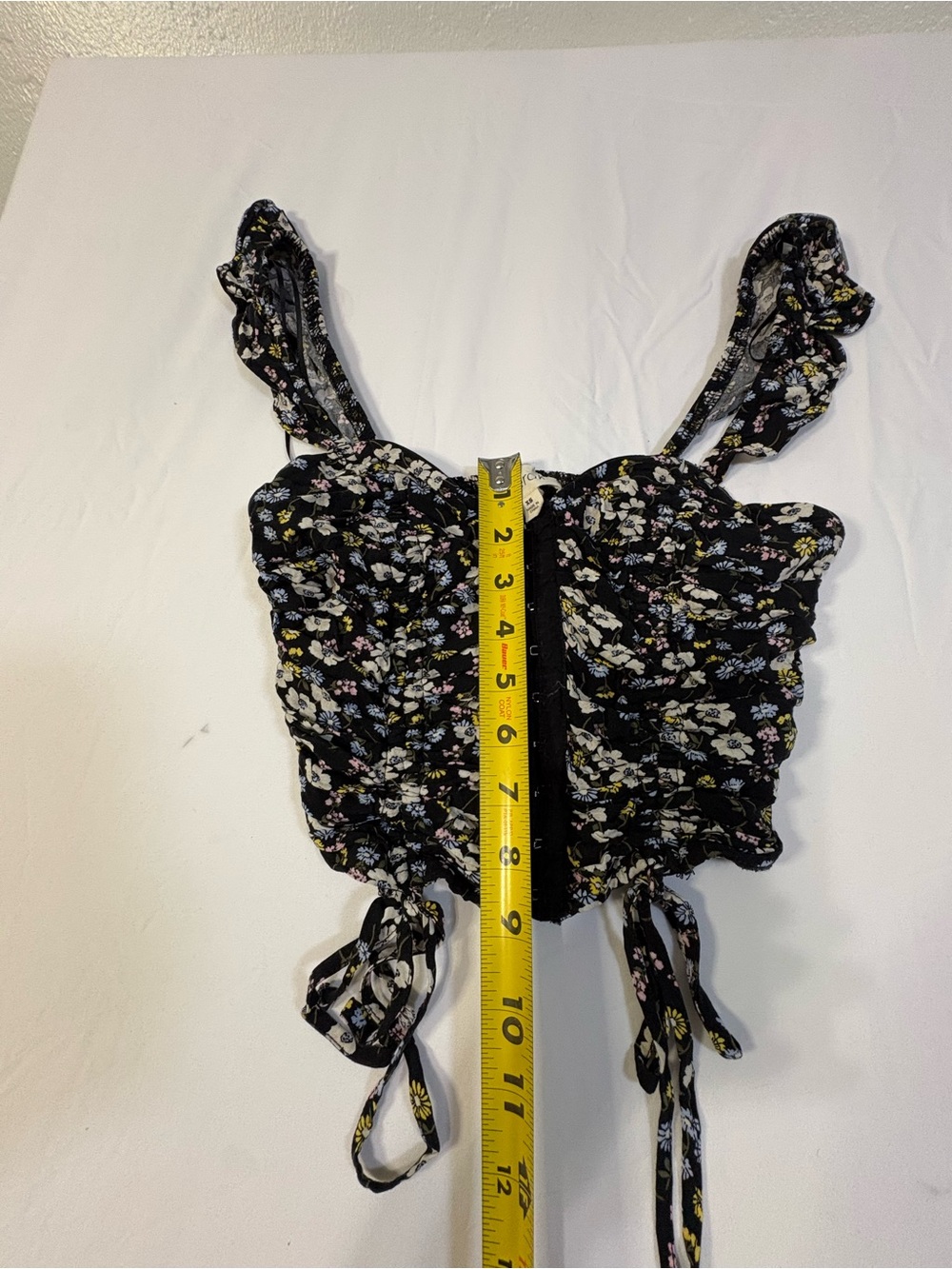Sz XS Meraki Black Floral Blouse